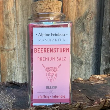 Beerensturm Premium Salz von Alpine Feinkost im Glas