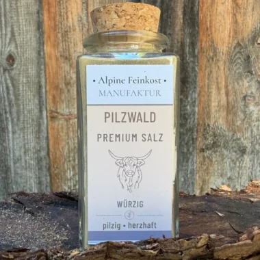 Pilzwald Premium Salz von Alpine Feinkost im Glas