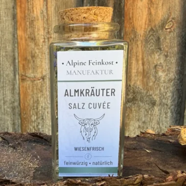 Almkräuter Salz Cuvée mit Kräutern und grobem Salz
