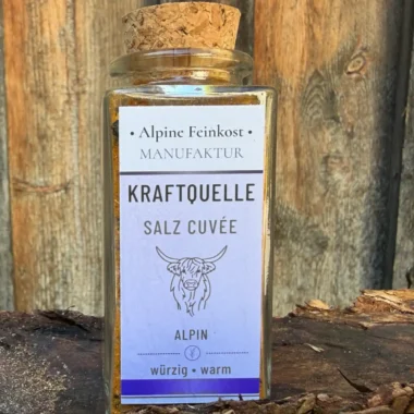 Kraftquelle Gewürz von Alpine Feinkost im Glas